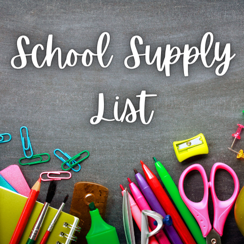  school supply list